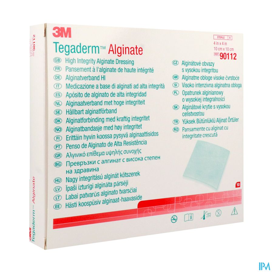 TEGADERM PANS ALGINATE10CMX10CM 10