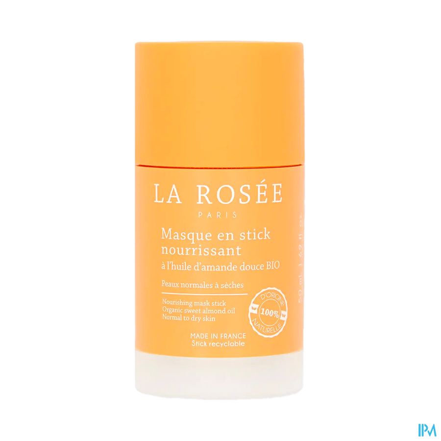 La Rosee Masque En Stick Nourrissant A l Huile D Amande Douce Bio 50ml