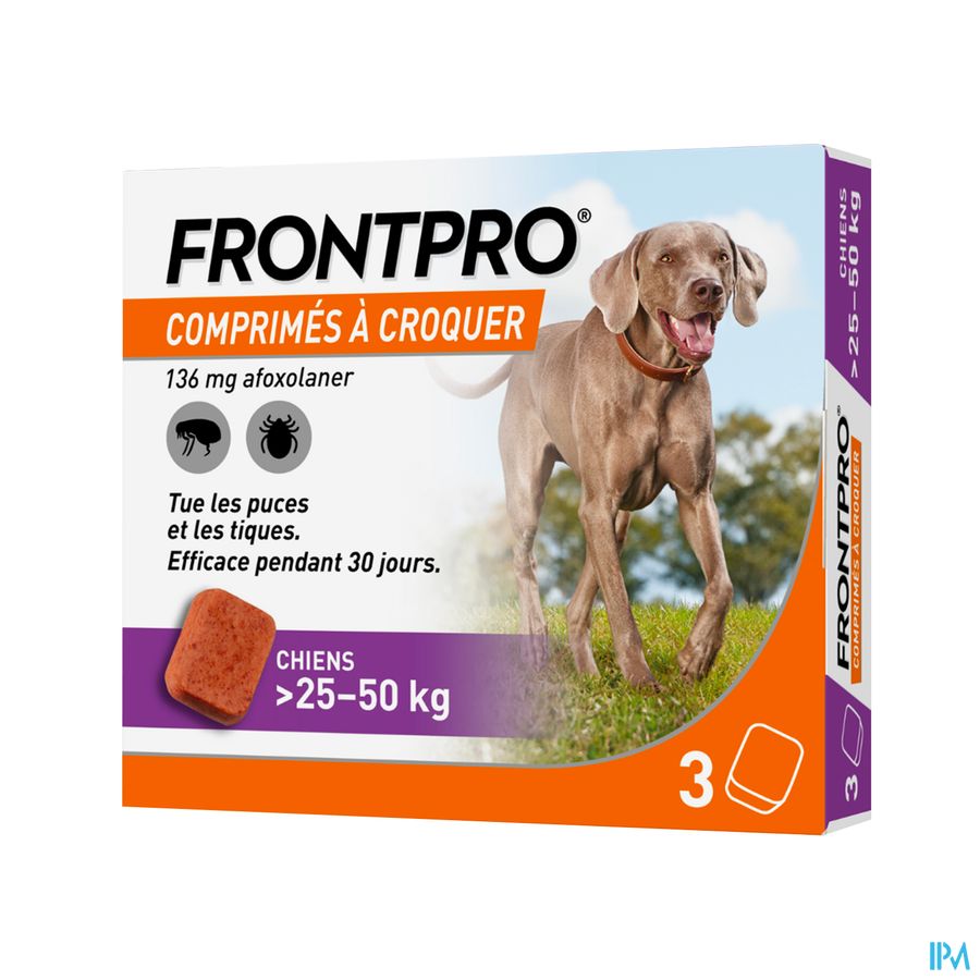 Boehringer Frontpro Antiparasitaire Chien 25/50kg Comprime 3