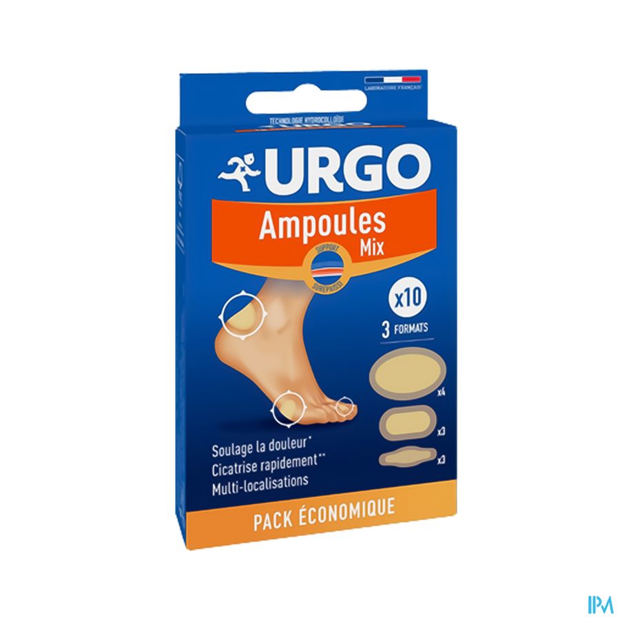 Urgo Ampoules Mix Pansement Hydrocolloide 3 Formats X10