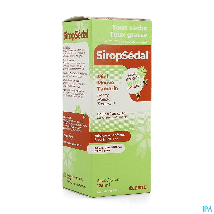SIROPSEDAL SOL BUV XYLITOL 125ML
