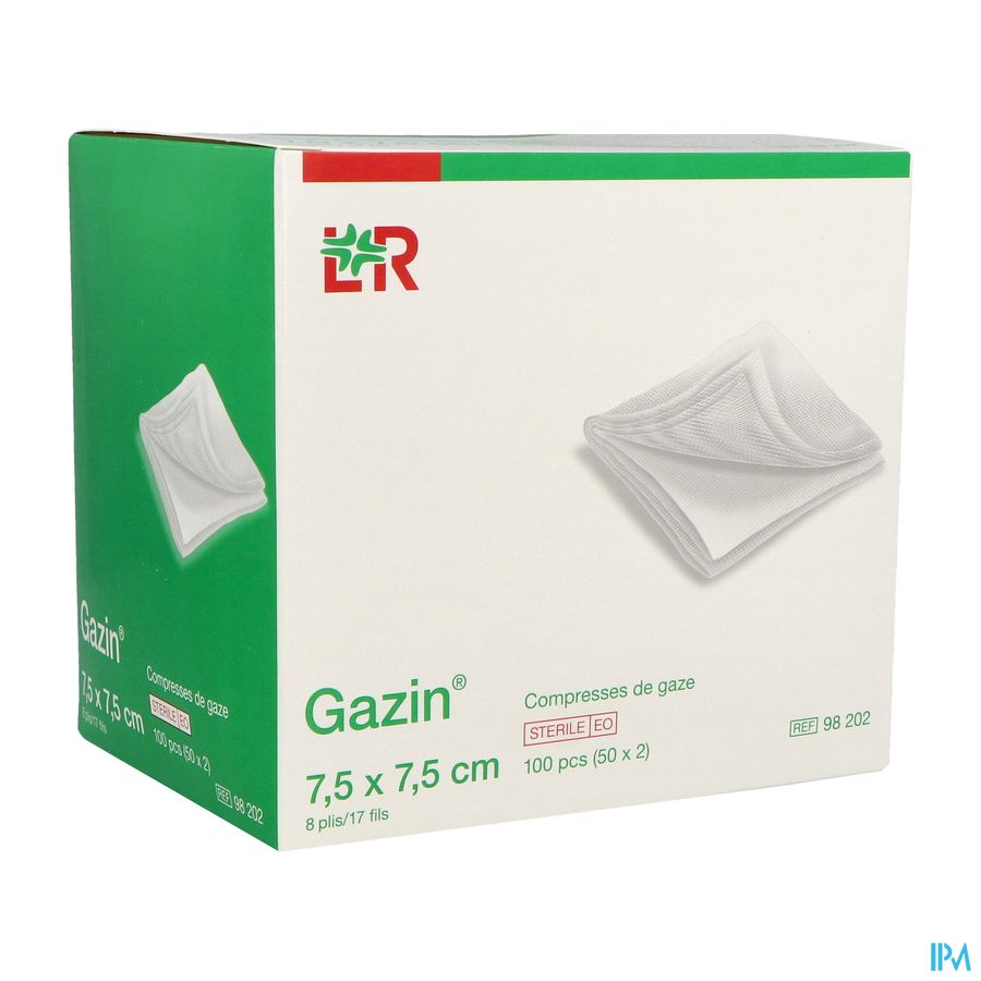 Lohmann Gazin Compresse Sterile 7cm5 X 7cm5 Sachet 2 50
