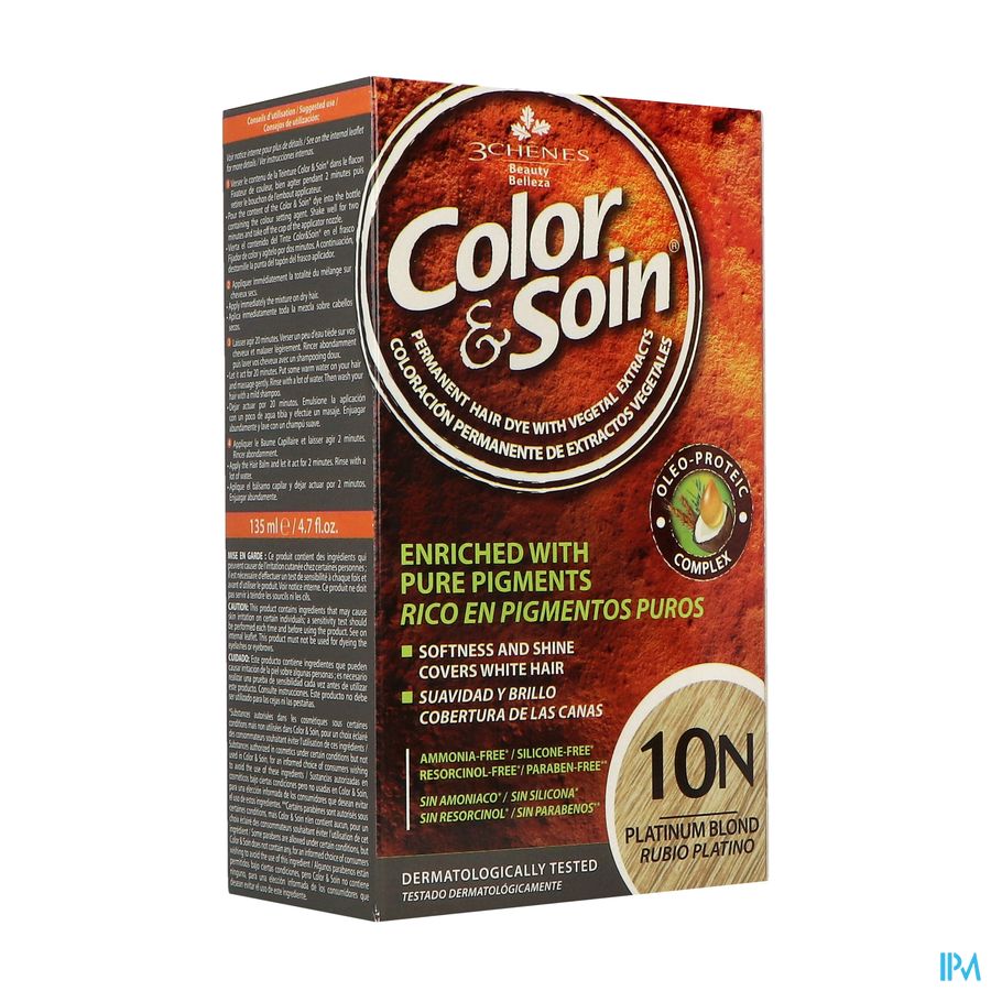 3 CHENES COLOR/SOIN BL PLATINE 10N