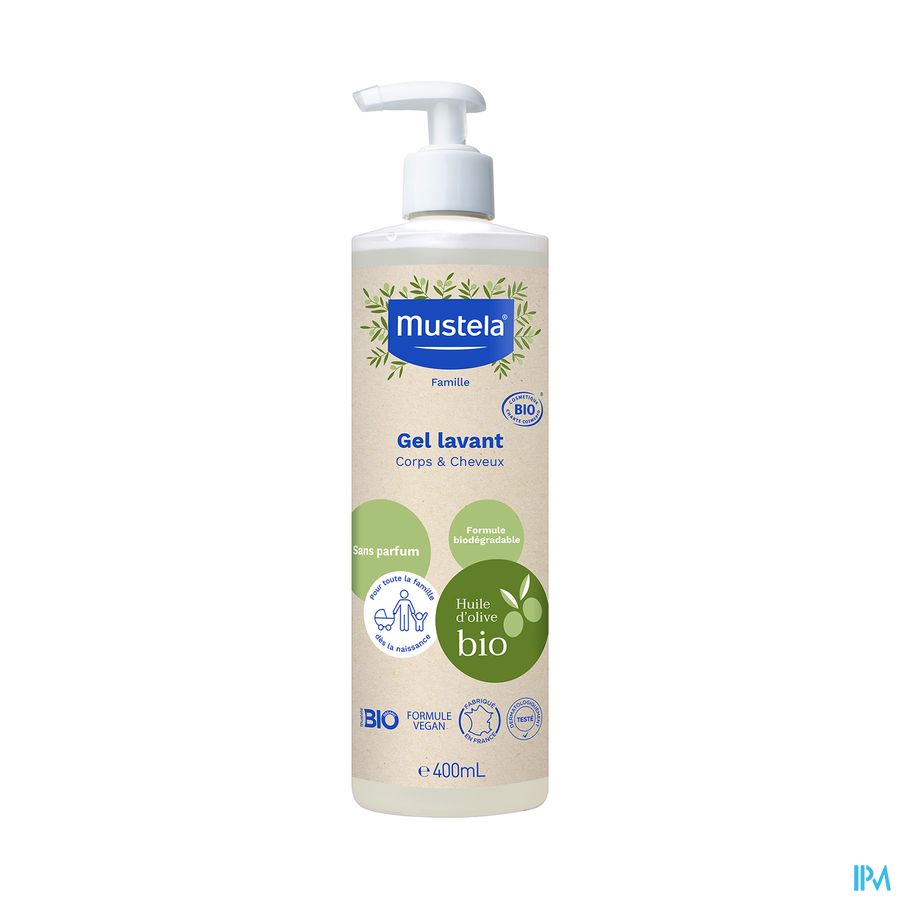 MUSTELA BIO GEL LAV CORPS/CHEV 400