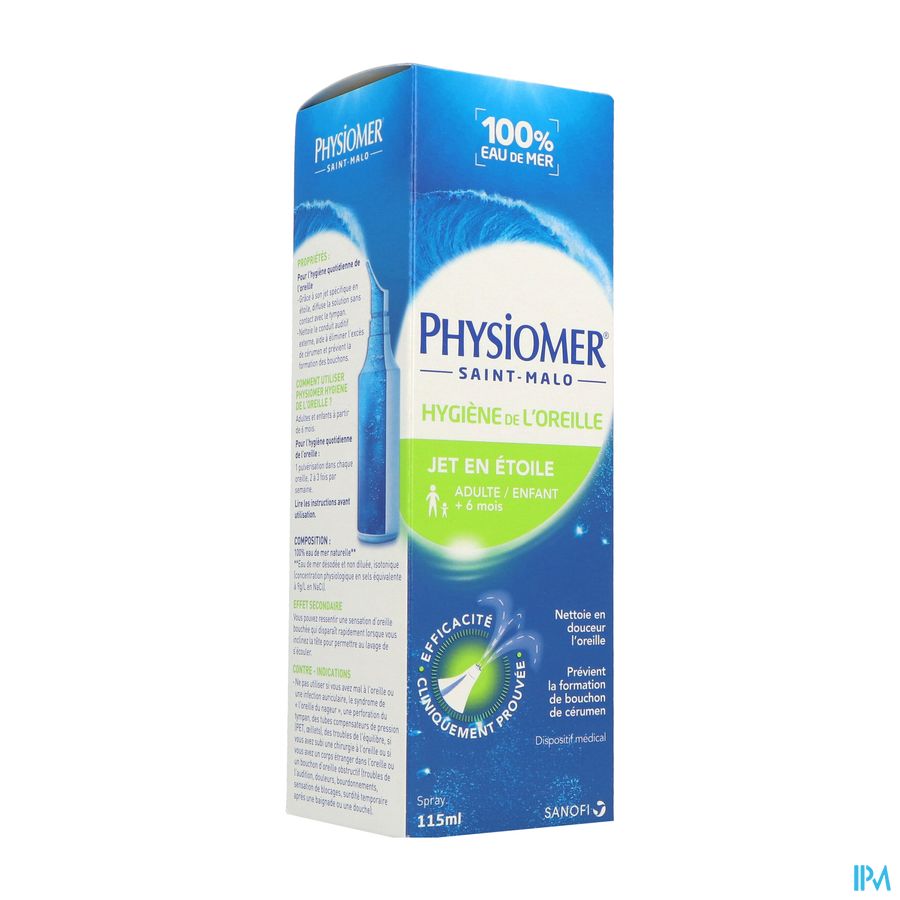 PHYSIOMER HYGIENE OREIL FL115ML