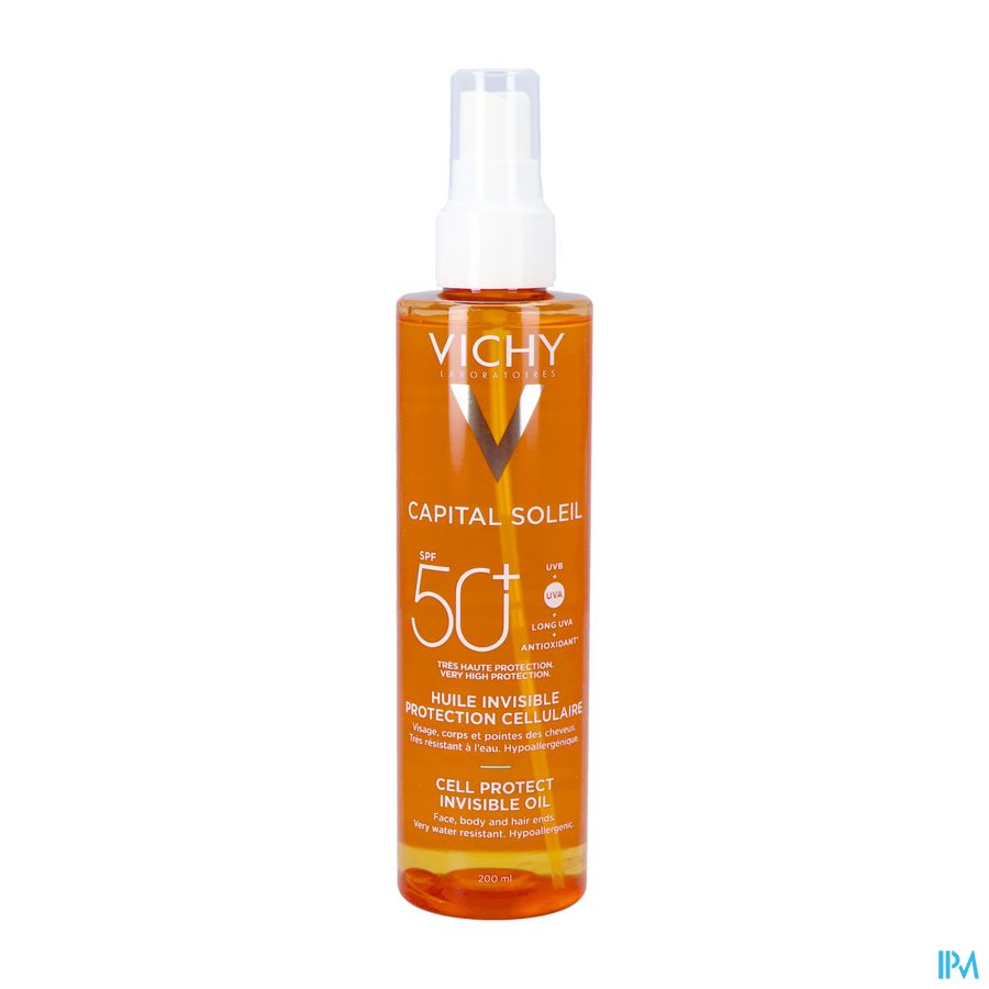 Vichy Capital Soleil Huile Invisible Protection Cellulaire Spf50+ 200ml