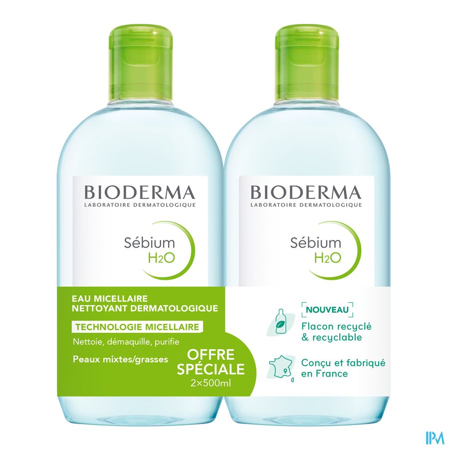 SEBIUM H2O SOL MICEL P/M/G500ML X2