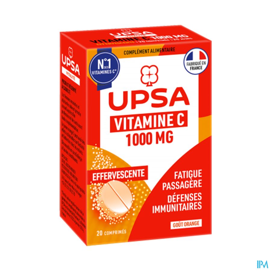 VIT C 1000MG UPSA CPR EFFERV 10 X2