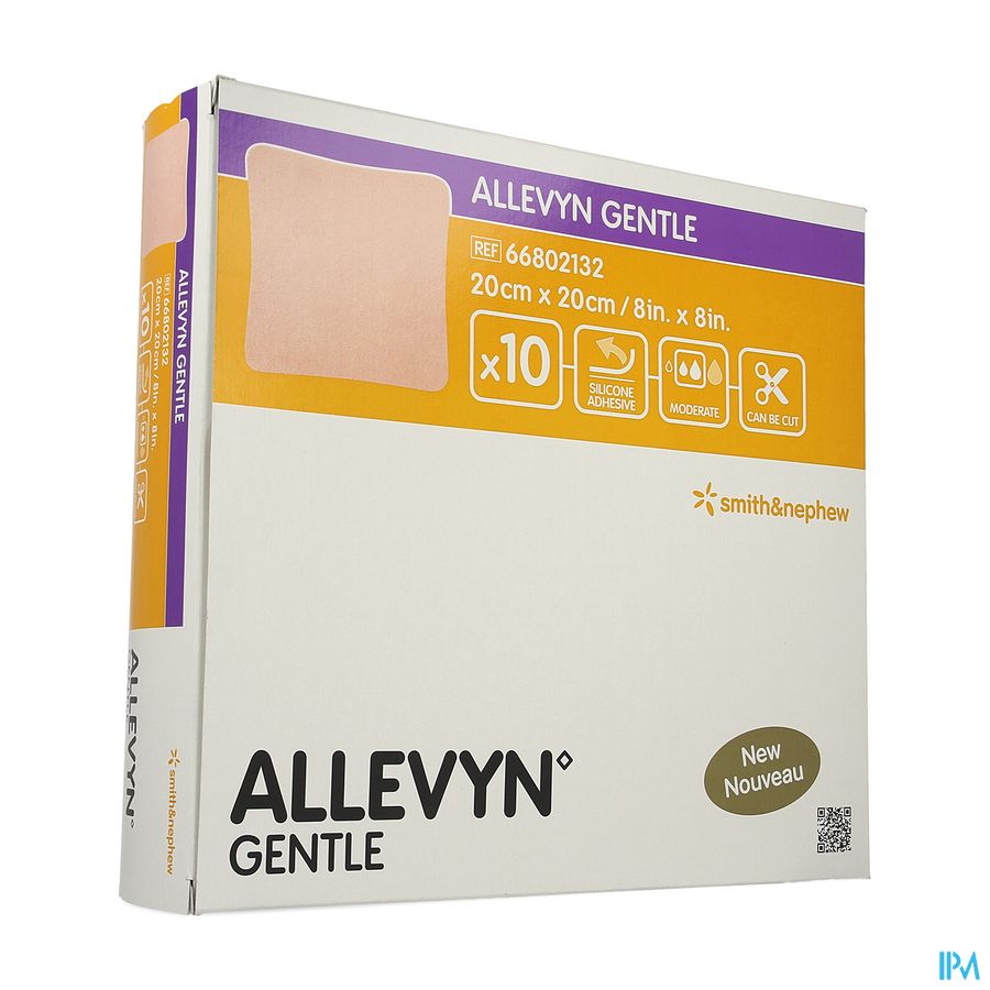 Allevyn Gentle Pansement 20cm X 20cm 10