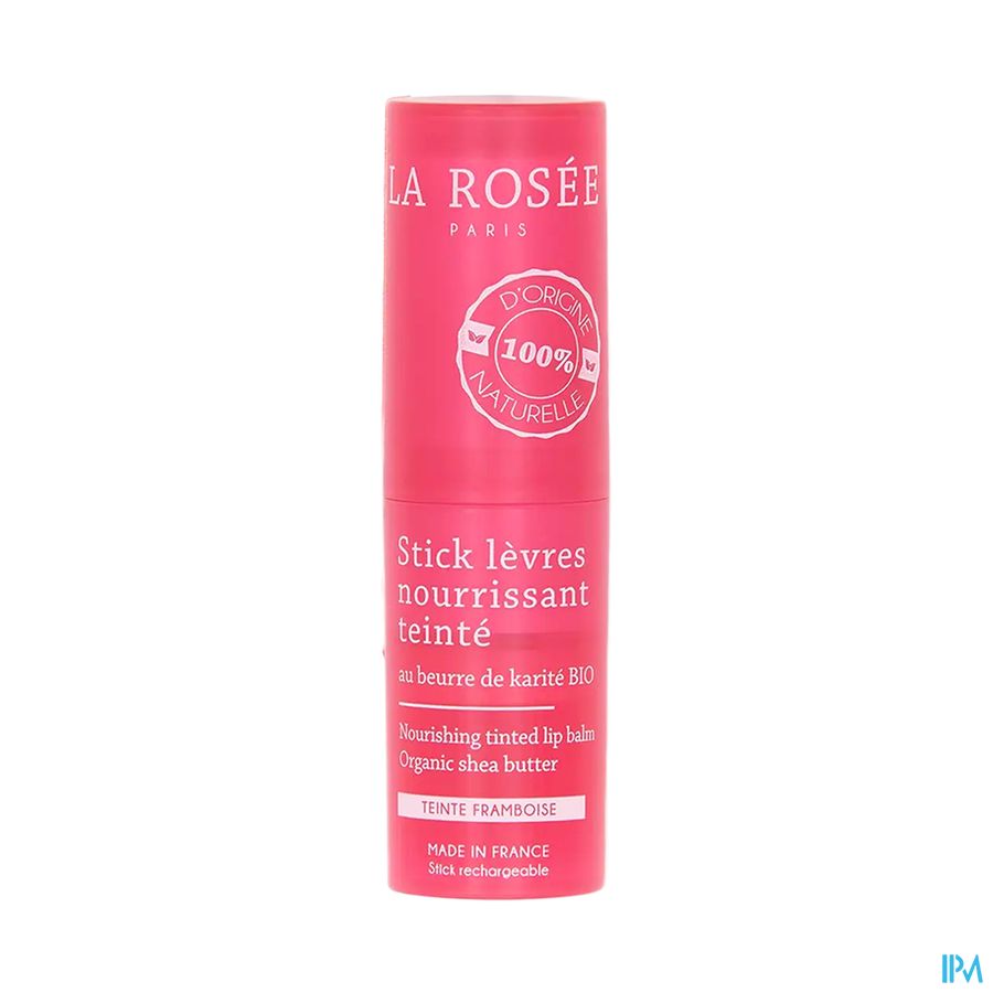 La Rosee Stick Levres Nourrissant Teinte Au Beurre De Karite Bio Rechargeable 4g5