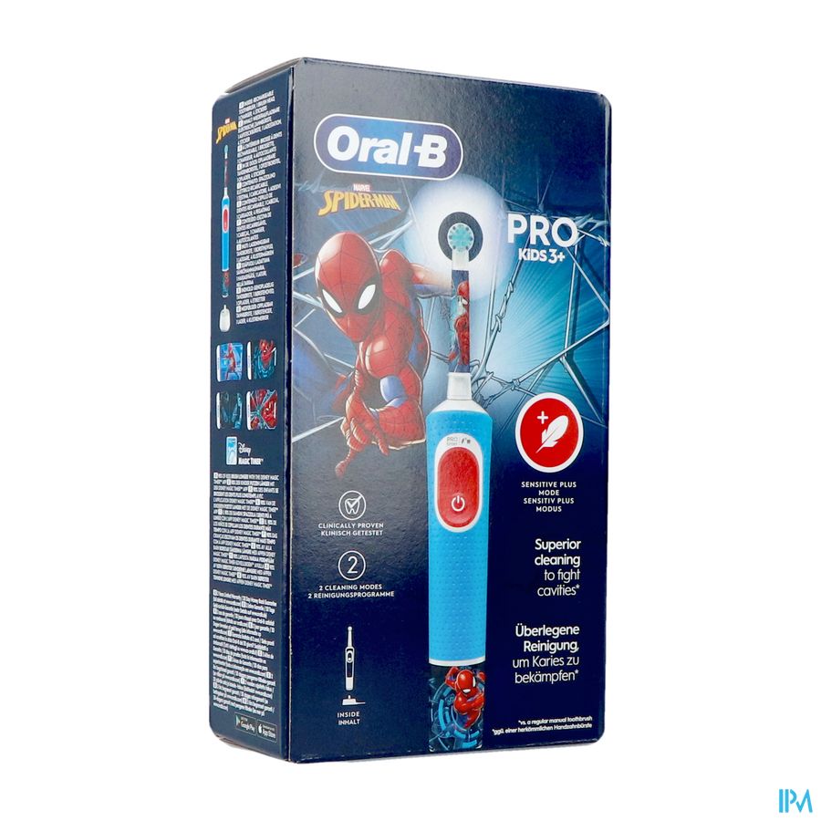 Oral B Pro Kids3+ Brosse A Dents Electrique Spiderman