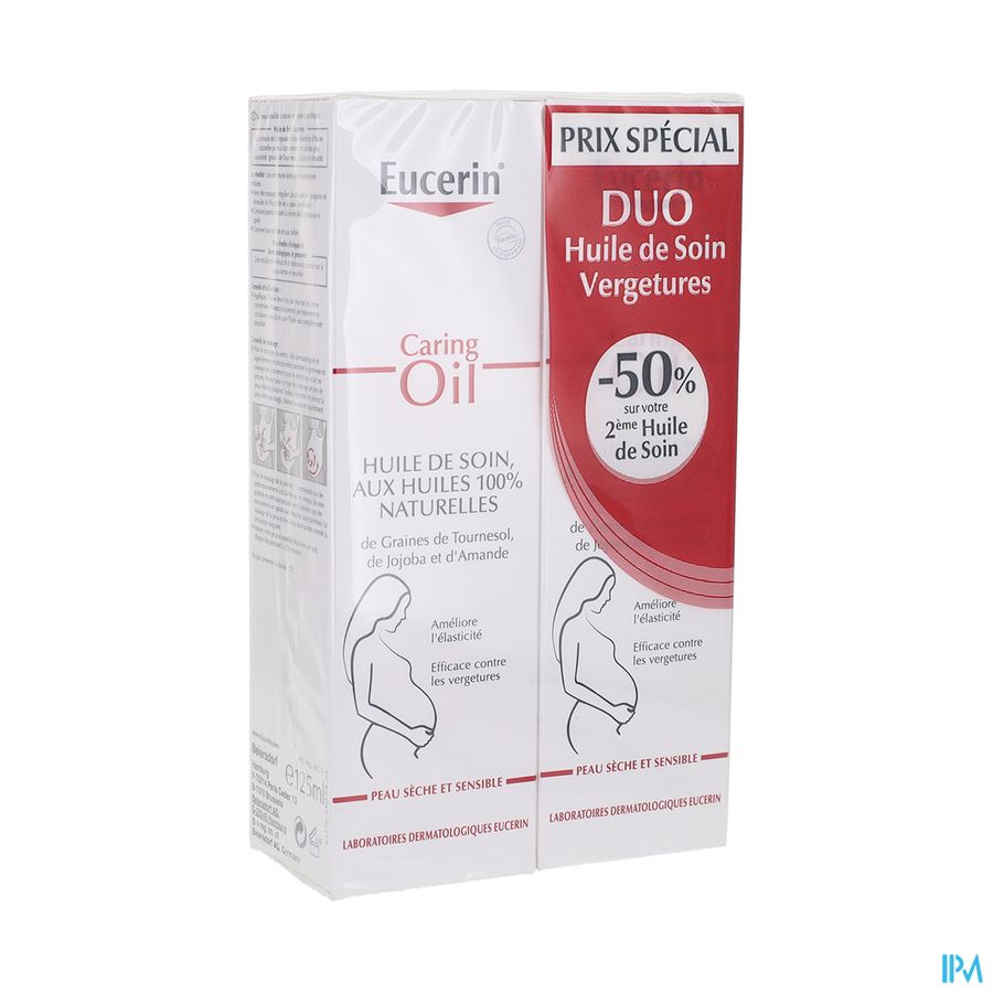 EUCERIN HUILE VERGETURE 125MLX2