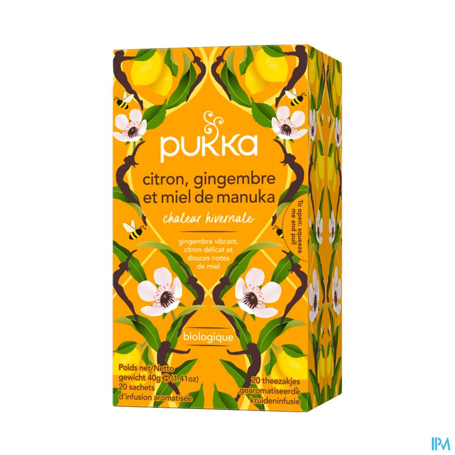 PUKKA INFUS CITR/GING/MIEL SACH 20