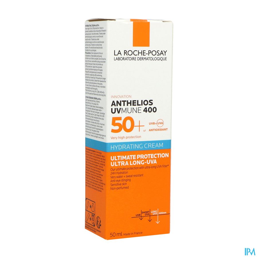 La Roche Posay Anthelios 50+ Uvmune 400 Creme Hydratante Sans Parfum 50ml