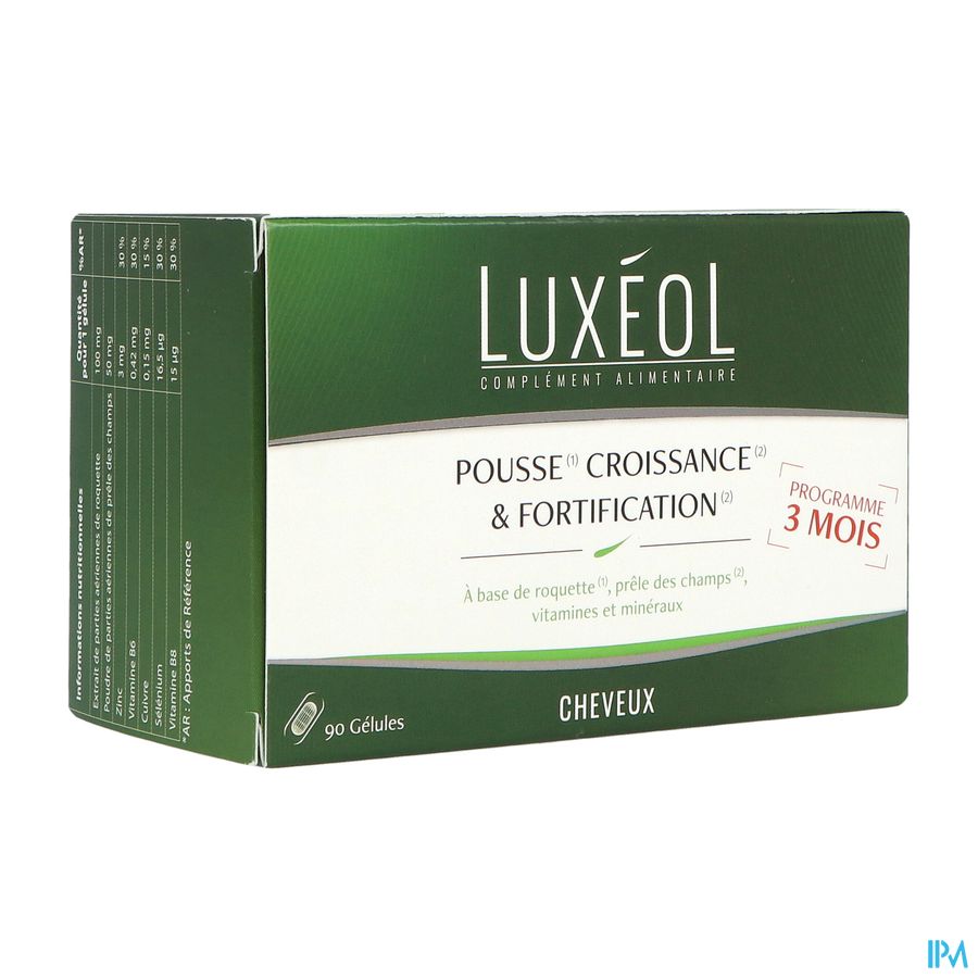 Luxeol Pousse Croissance Fortification Gelule 90