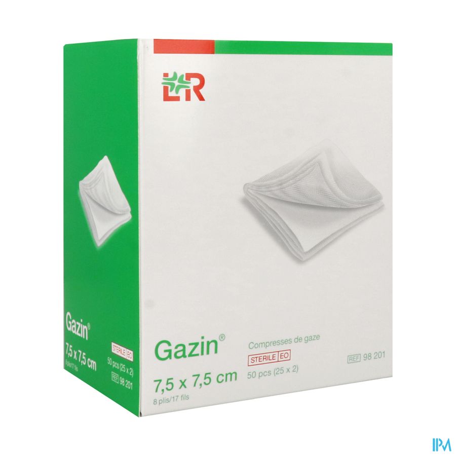Lohmann Gazin Compresse Sterile 7cm5 X 7cm5 Sachet 2 25