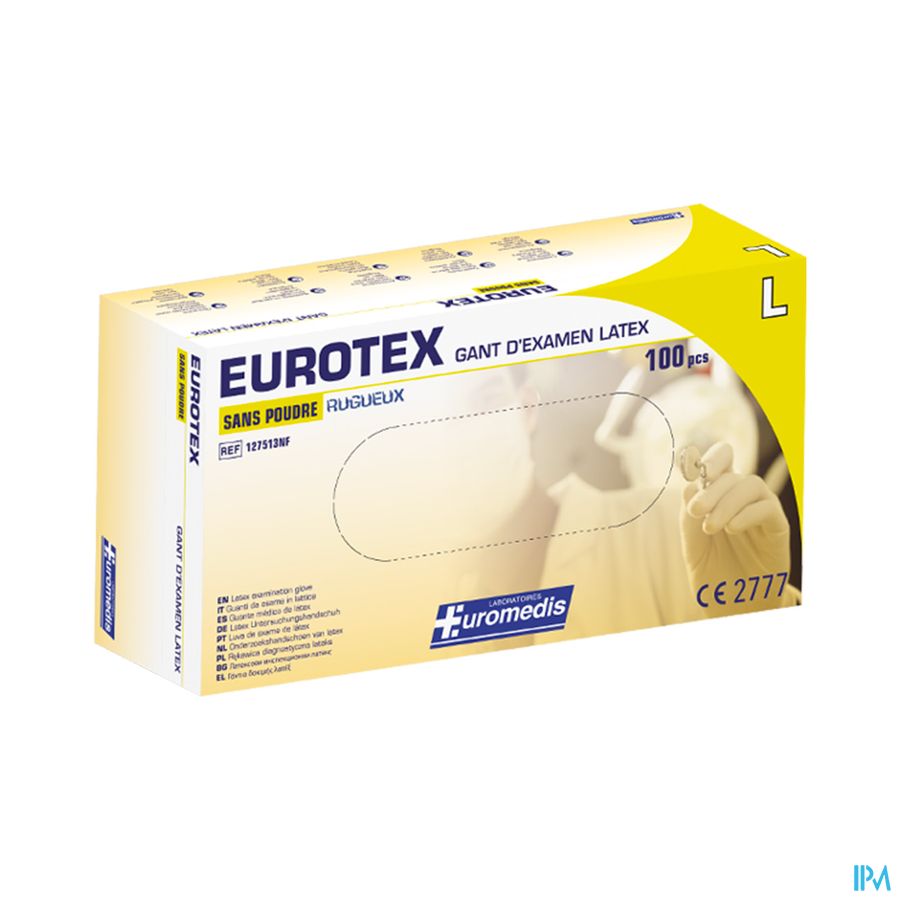 Euromedis Gant Latex Non Poudre T8/9 100