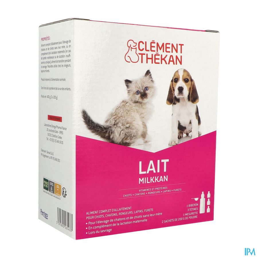 Clement Thekan Milkkan Lait Poudre Chiot Chaton 400g