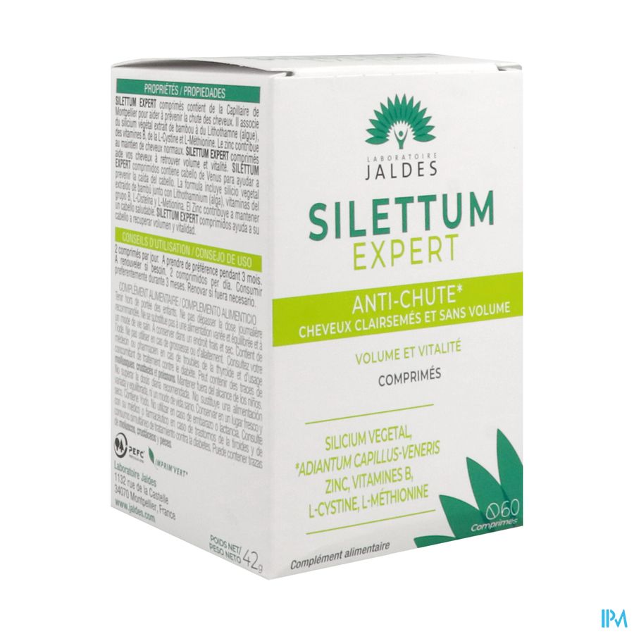 Jaldes Silettum Expert Antichute Cheveux Gelule 60