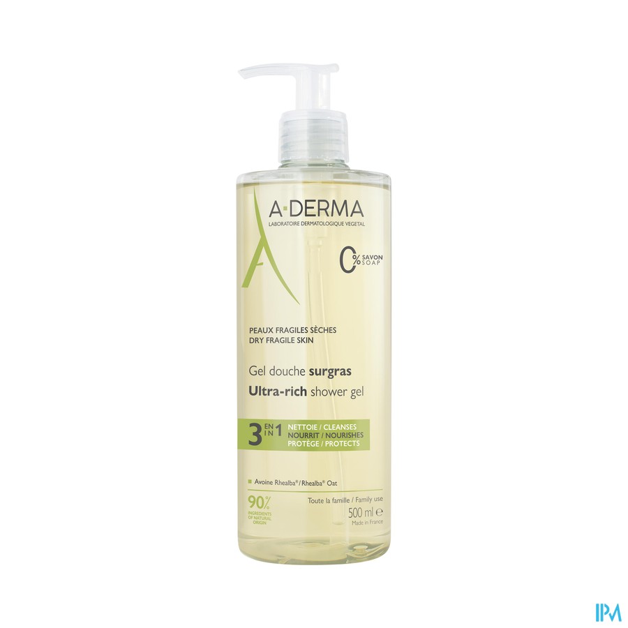 A-DERMA GEL DCH SURGRAS 500ML