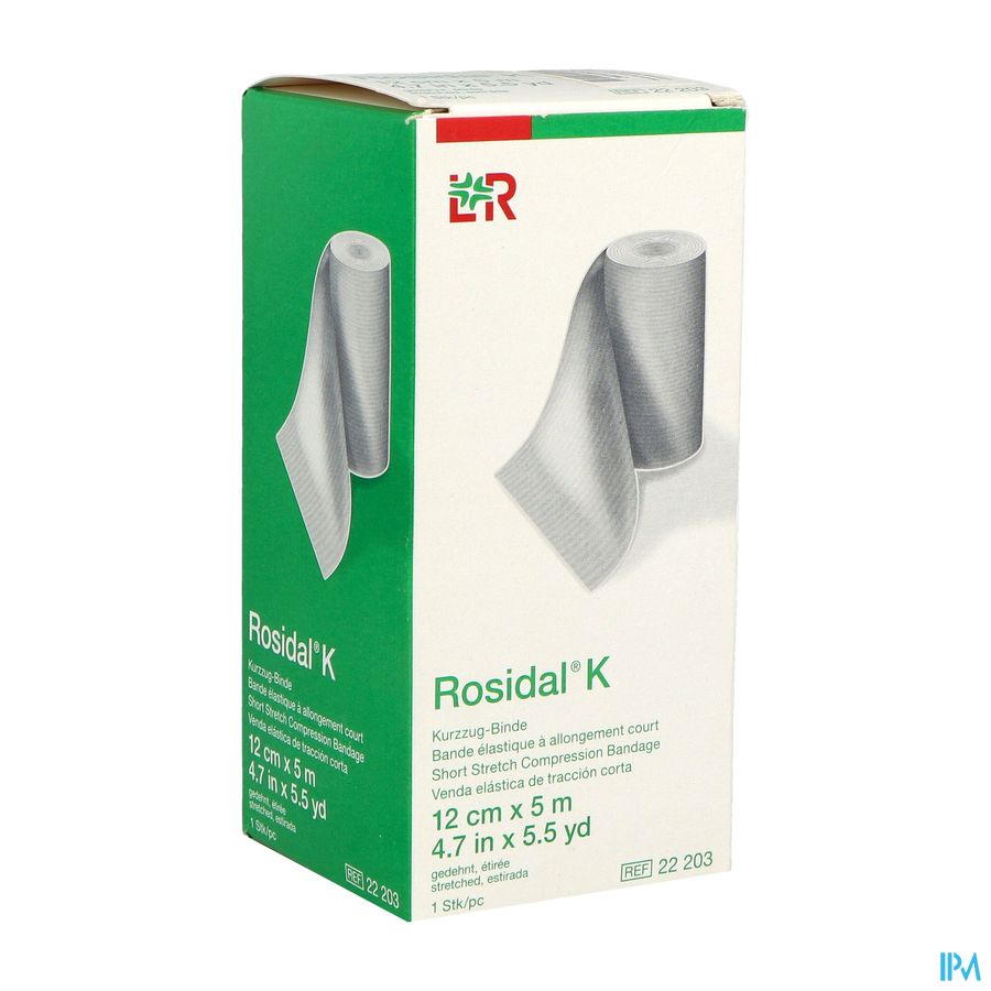 Lohmann Rosidal K Bande Compression Allongement Court 5m X 12cm