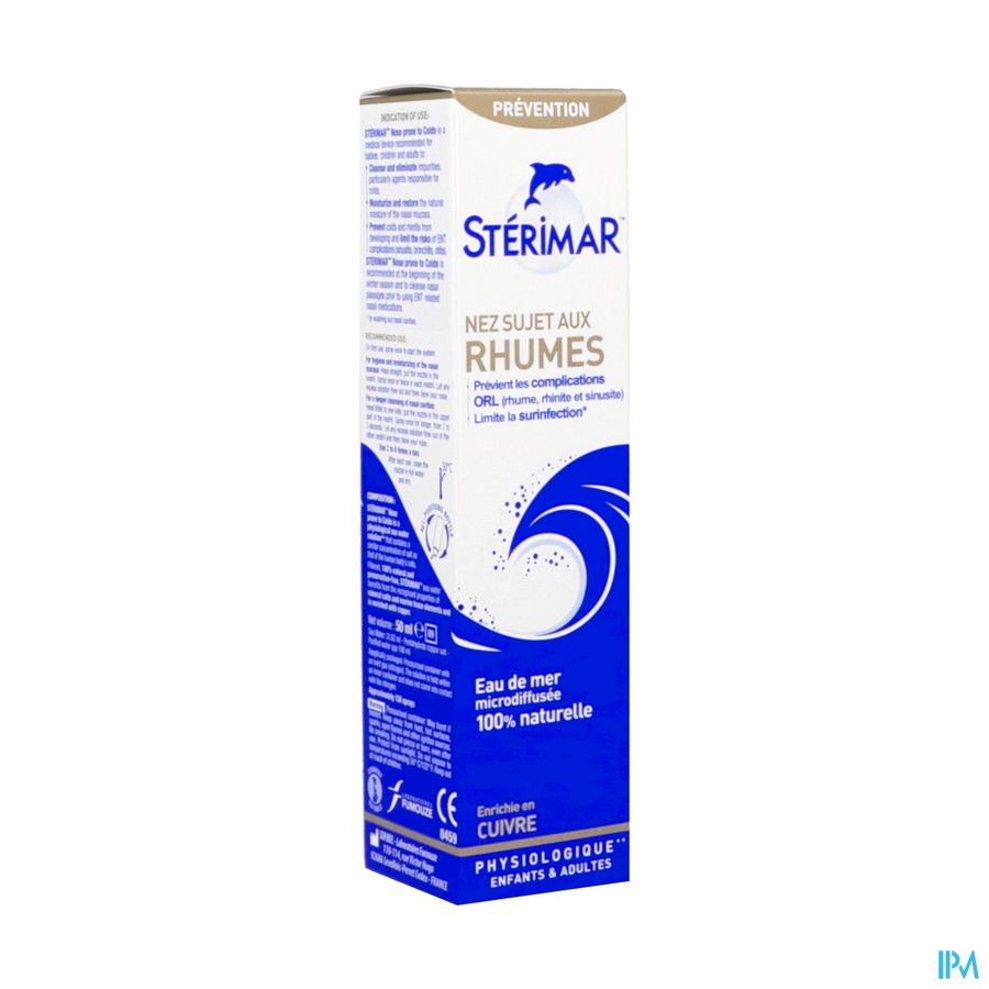 STERIMAR NEZ SUJET RHUME 50ML