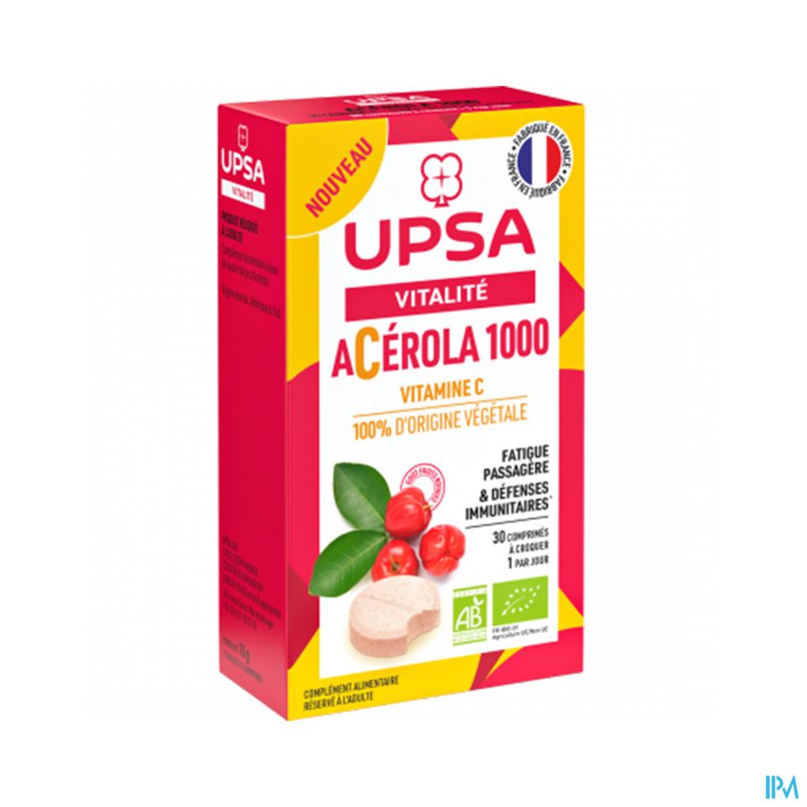 UPSA ACEROLA 1000 BIO CPR CROQ 30