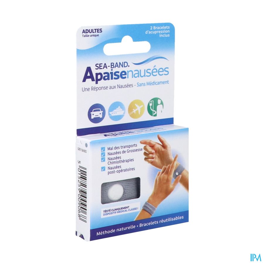 SEA-BAND BRACEL NAUS ADULTE GRIS 2