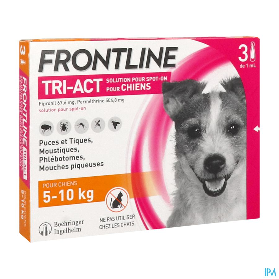 Boehringer Frontline Tri Act Spot On Chien S Solution X3