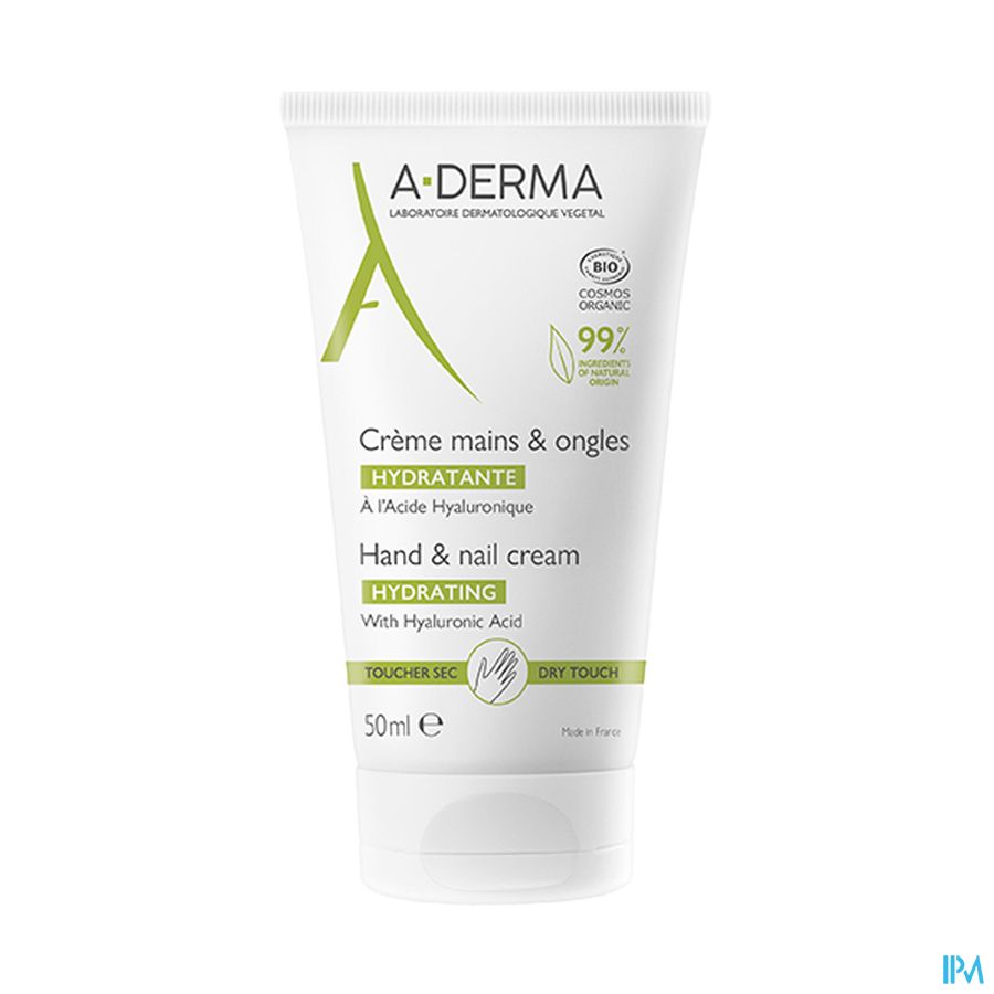 A Derma Creme Mains Et Ongles Hydratante Bio 50ml
