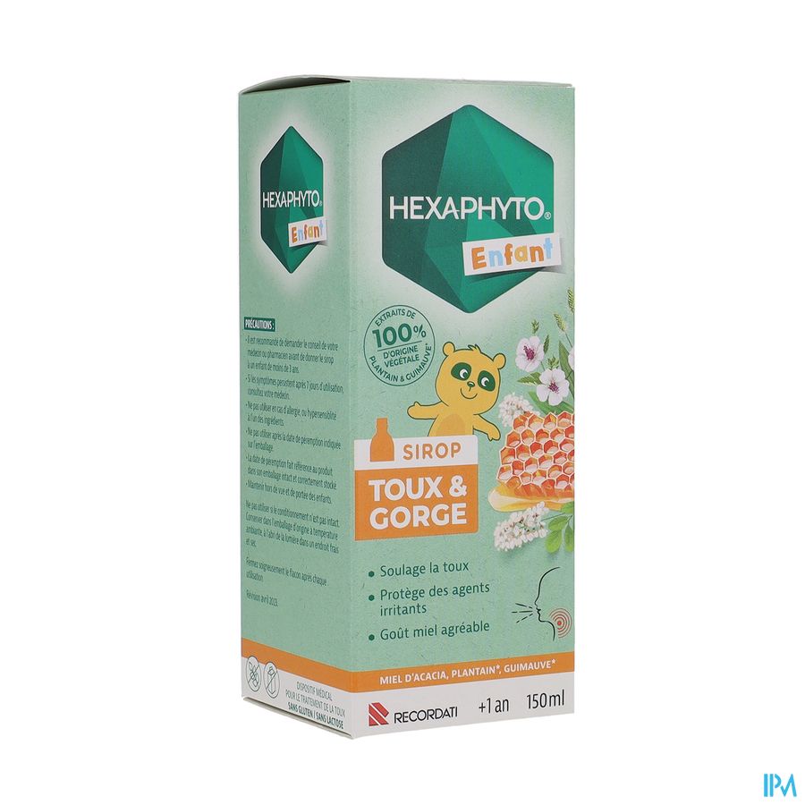 HEXAPHYTO SIROP TOU/GORG ENF 150ML