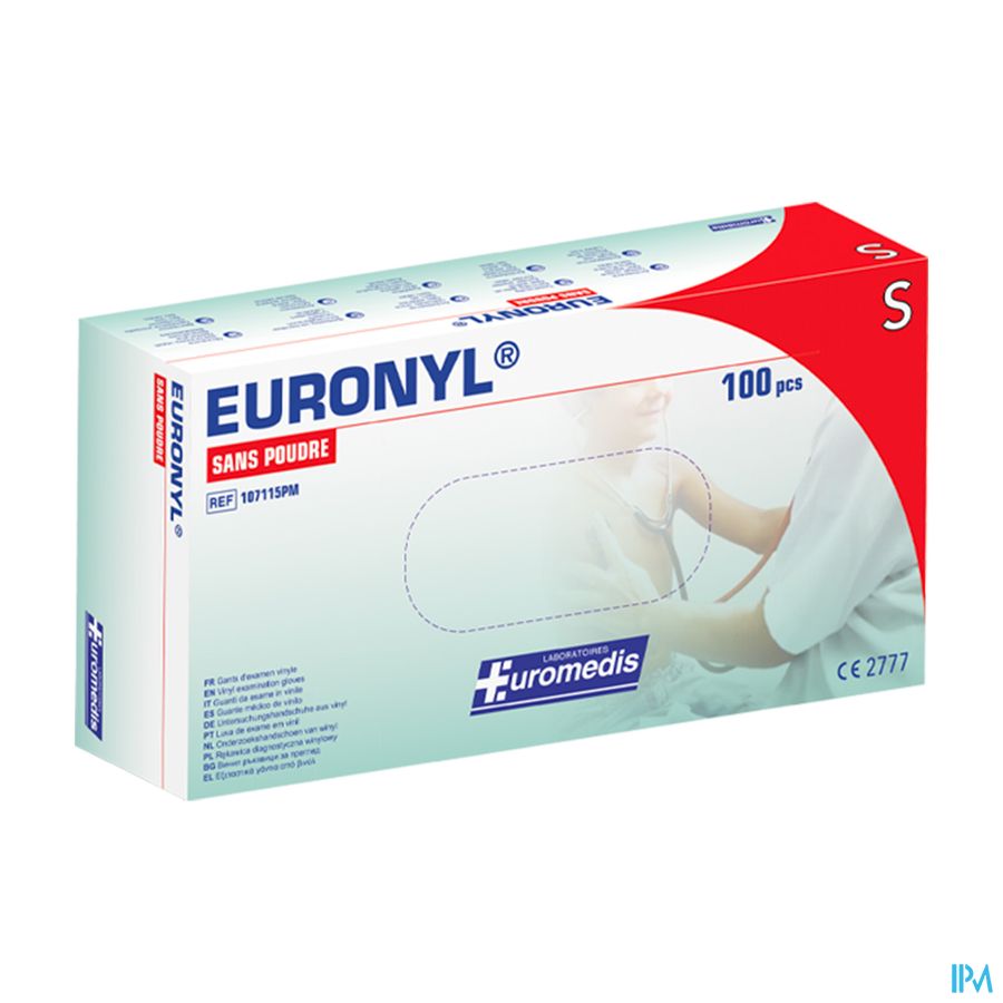 Euromedis Gant Examen Euronyl Vinyle Sans Poudre T6/7 100