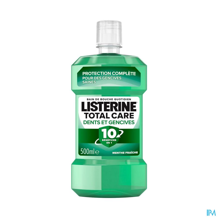 Listerine Total Care Bain De Bouche Dents Et Gencives 10en1 Menthe Fraiche 500ml