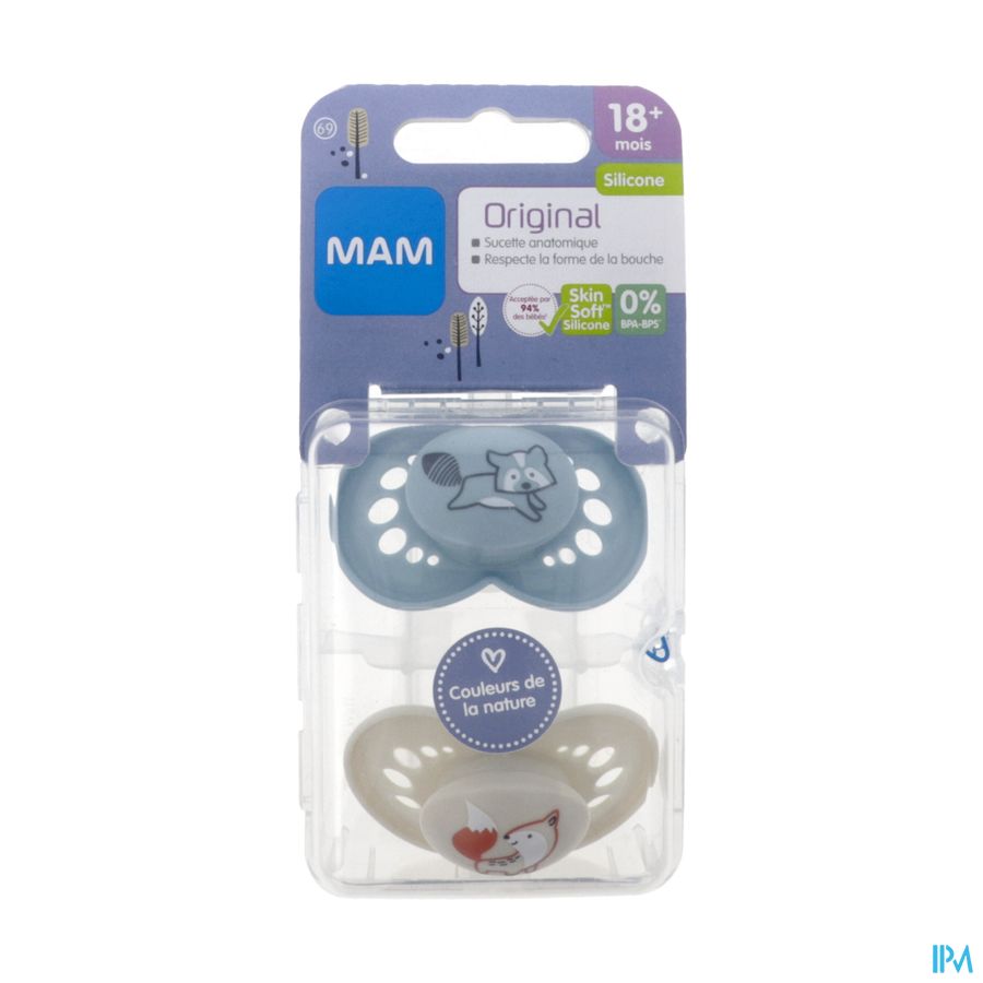 SUCET MAM ORIGIN NAT SIL M18M+ X2