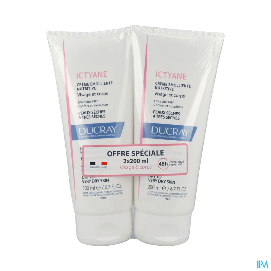 ICTYANE CR EMOL NUTRITIVE 200ML X2