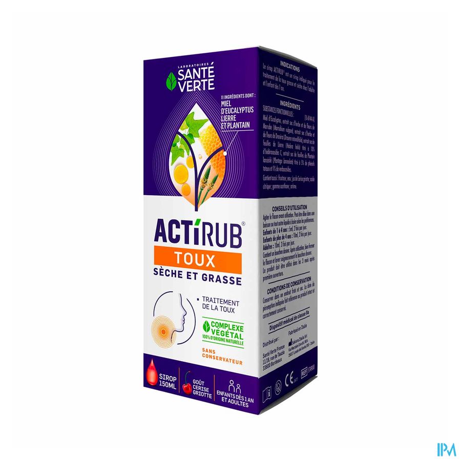 ACTIRUB SANTE VERTE SRP TOUX 150ML