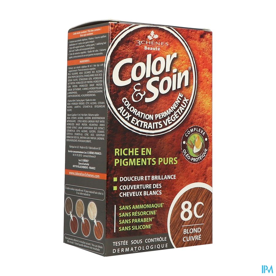 3 CHENES COLOR/SOIN BL CUIVRE 8C