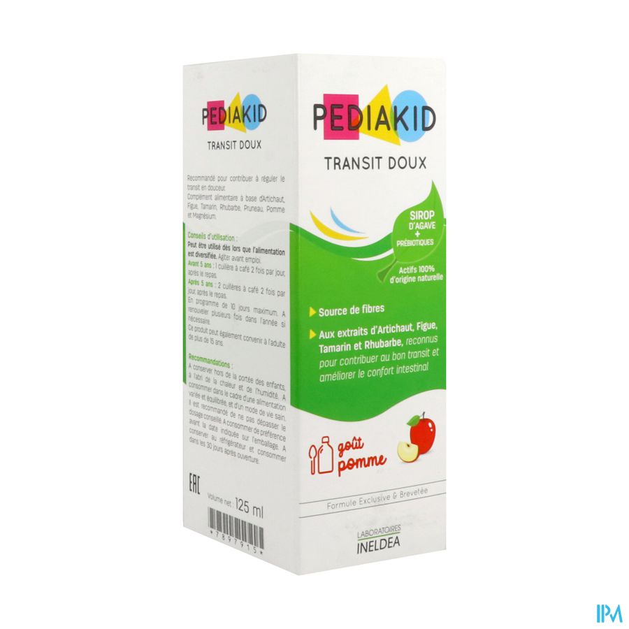 PEDIAKID TRANSIT DOUX POMM SP125ML