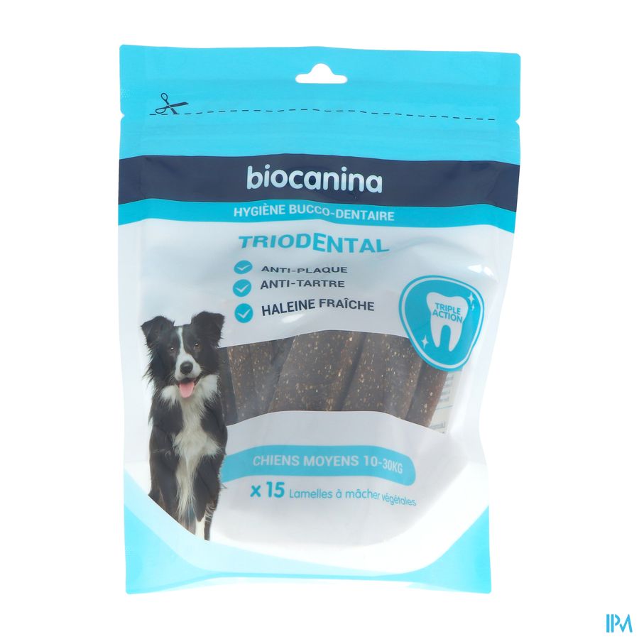 Triodental Lamelle A Macher Moyen Chien 10/30kg 15