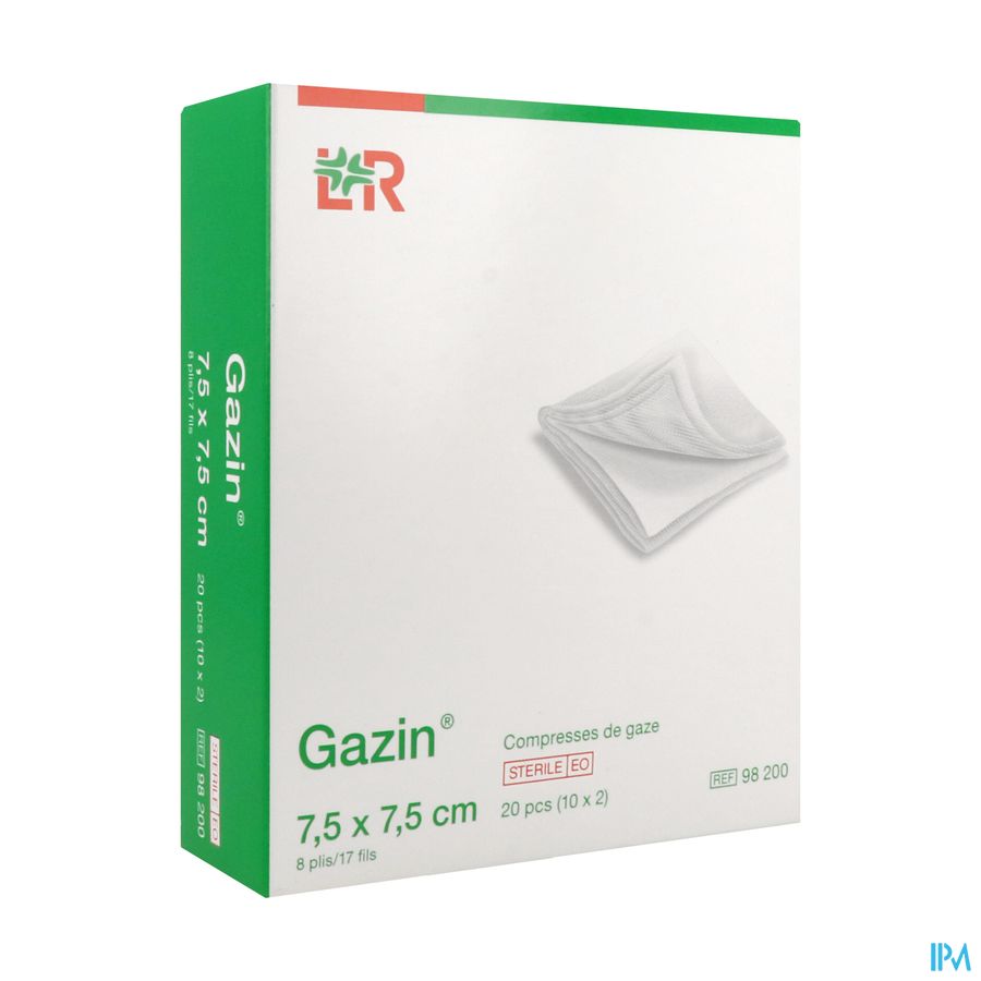 Lohmann Gazin Compresse Sterile 7cm5 X 7cm5 Sachet 2 10