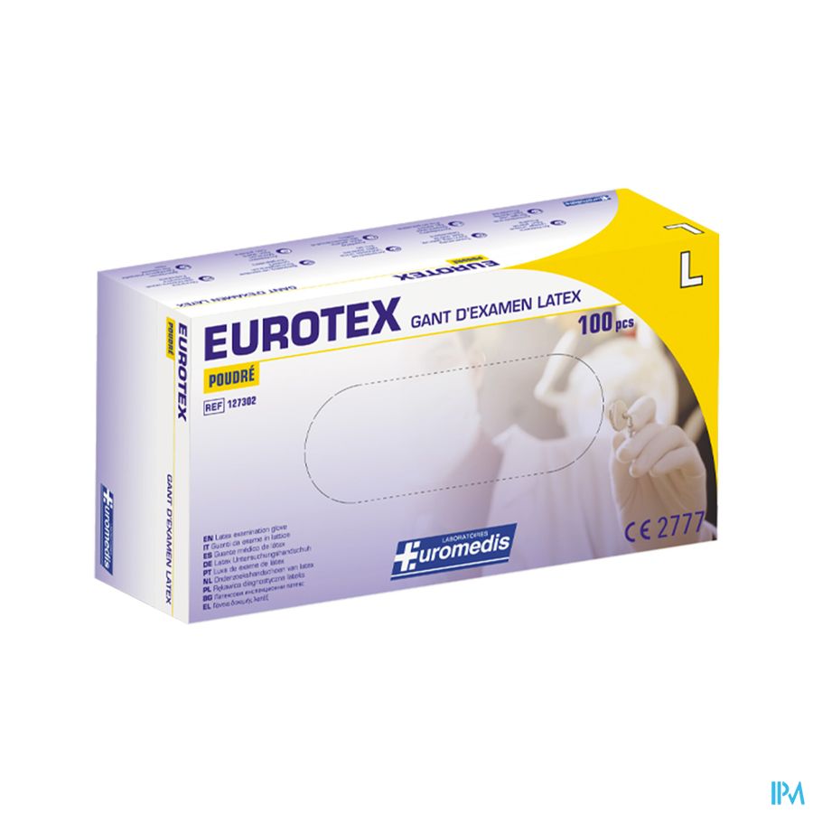 Euromedis Gant Examen Afnor Latex Poudre T8/9 100