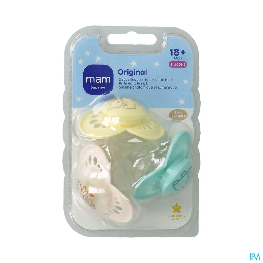 SUCET MAM ORIGIN BEIGE SIL 18+M X3