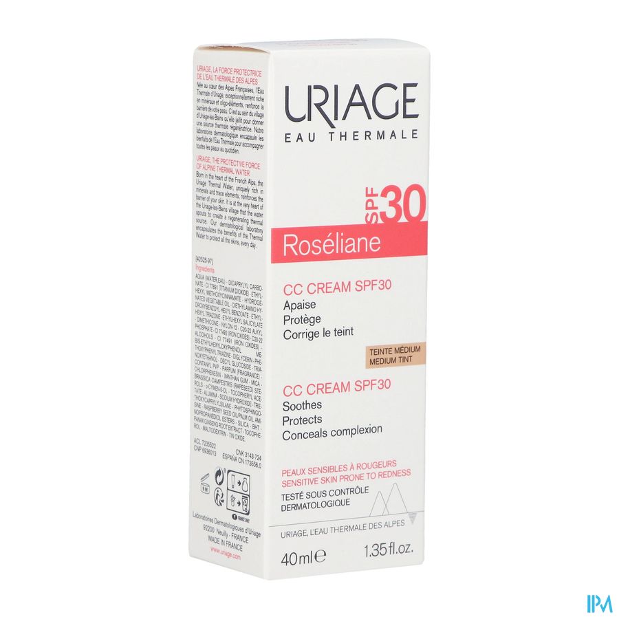 URIAGE ROSELIANE CC CR SPF30 40ML