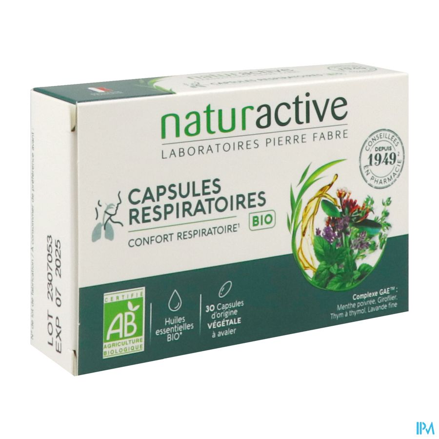 NATURACTIV RESPIR BIO GAE CAPS 30