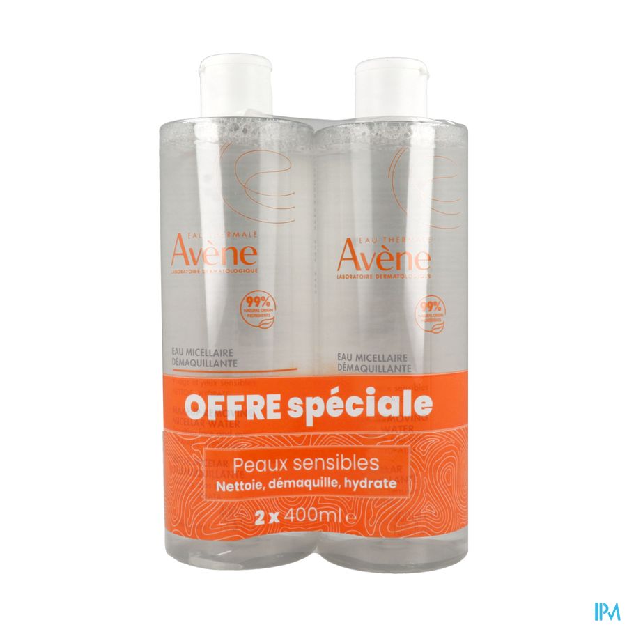 Eau Thermale Avene Eau Micellaire Demaquillante 400ml X2