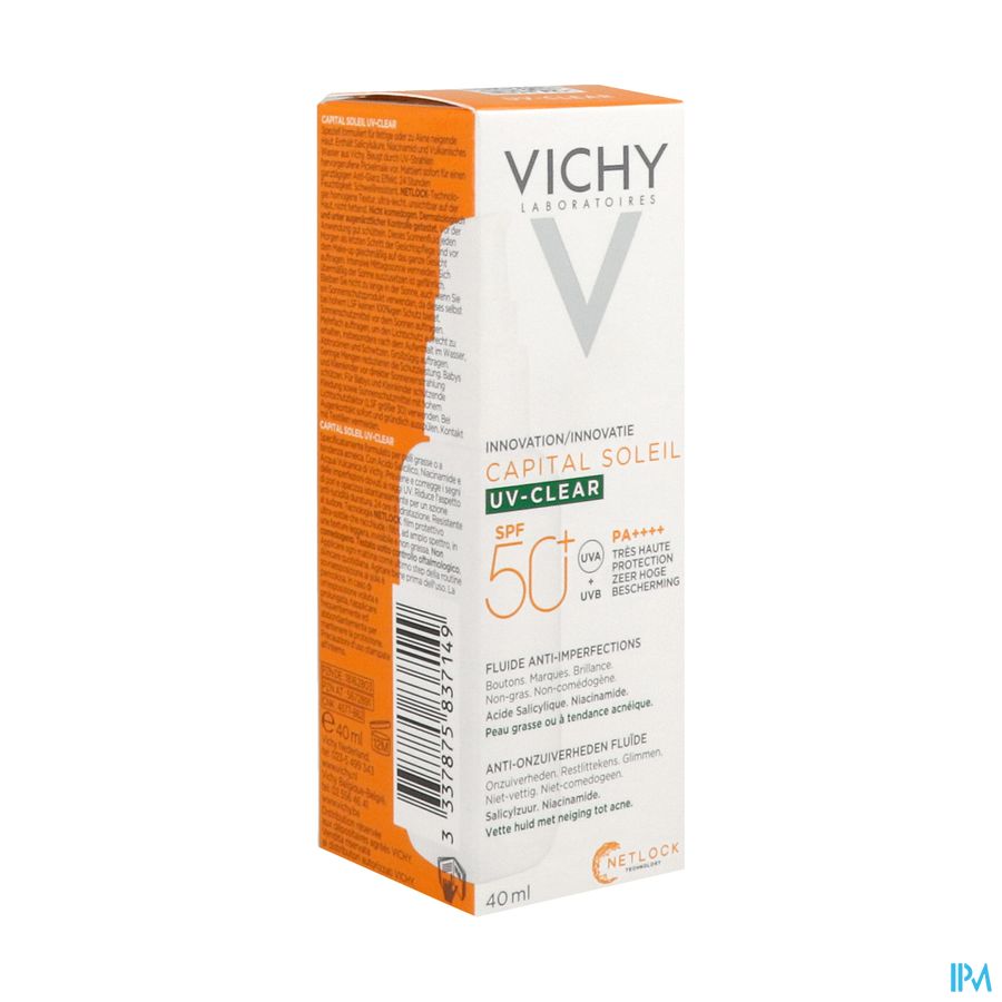 Vichy Capital Soleil Uv Clear Spf50+ 40ml