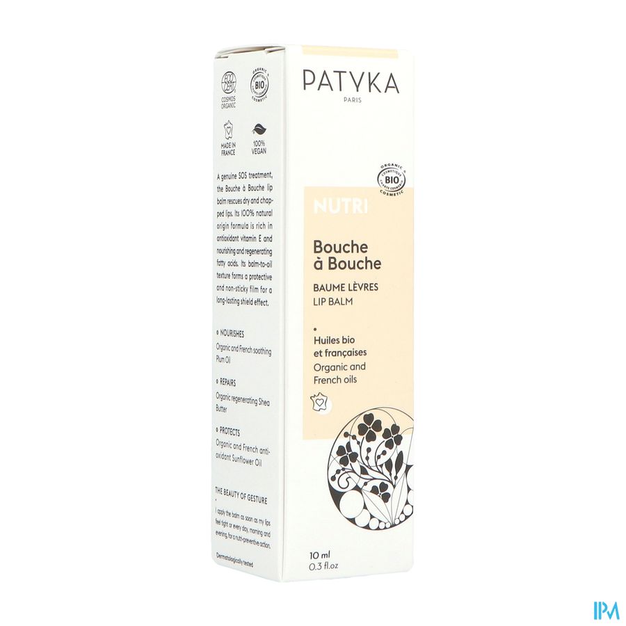 Patyka Nutri Baume Levres Bouche A Bouche Bio 10ml