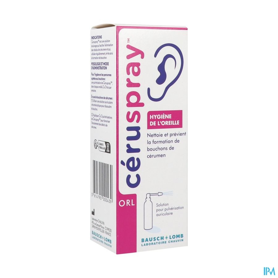 CERUSPRAY HYGIENE OREILLE SPR 50ML