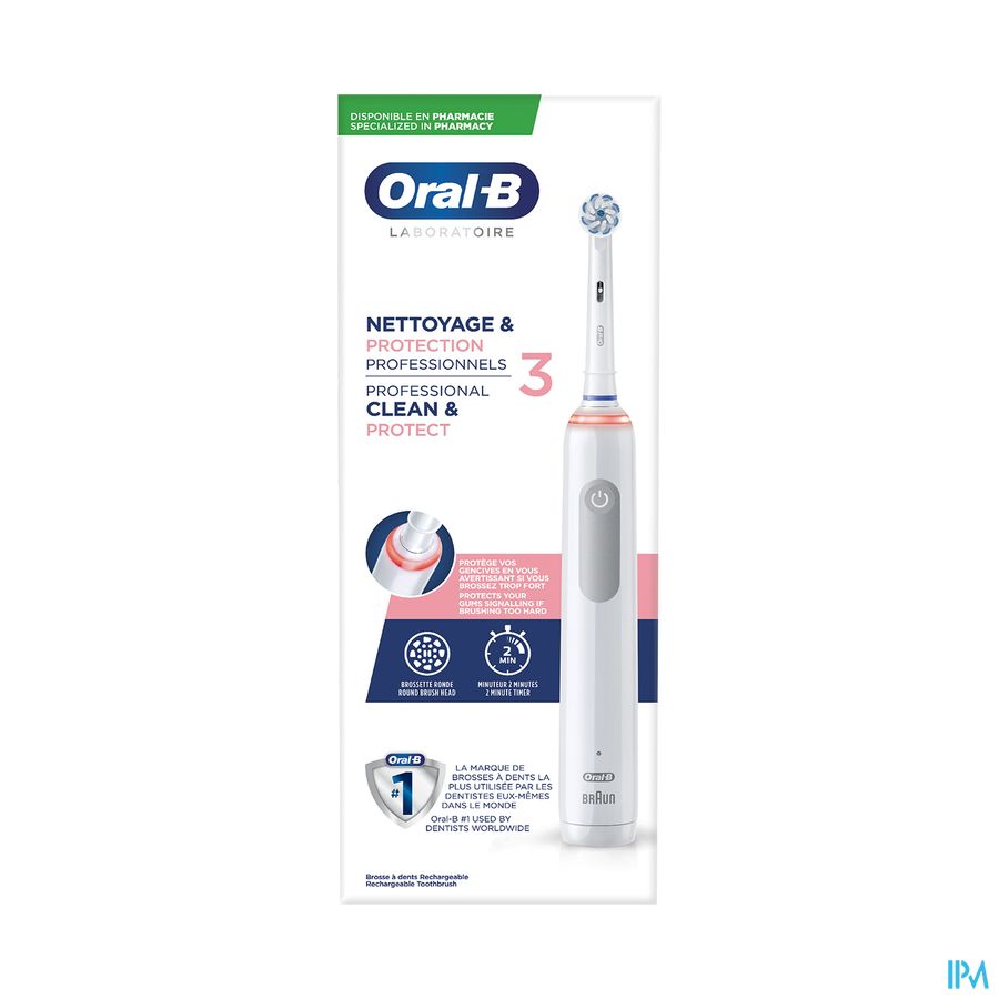 Oral B Laboratoire Nettoyage Protection Professionnel Brosse A Dents Electrique Rechargeable