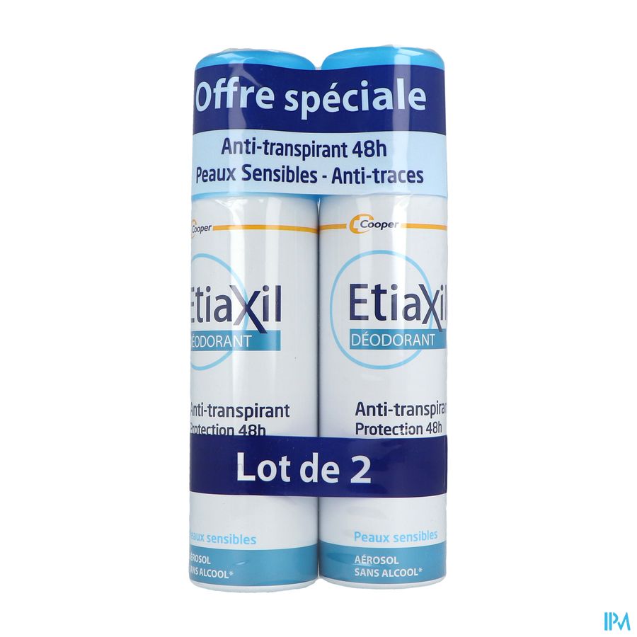 ETIAXIL DEO 48H AEROSOL 150ML X2